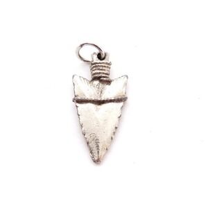 Vintage Silver Plated Arrowhead Necklace Pendant